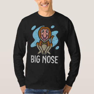 Big Nose Wildlife Animal Zookeeper Proboscis Monke T-Shirt
