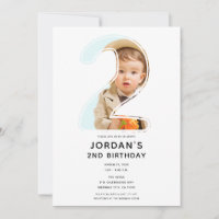 Big Number 2 TWO Photo Second 2nd Birthday Party