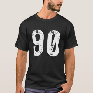 Big Number 90 For 90th Birthday Ninety Years Old 1 T-Shirt
