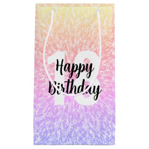 Big Number Mandala Birthday Gift Bags