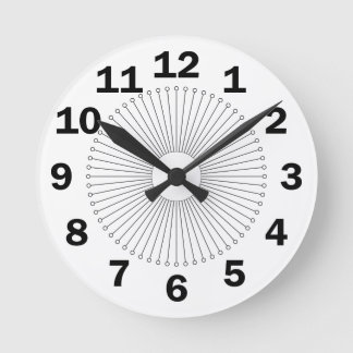 big numbers circle stick seconds round clock