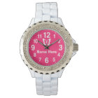 Big Numbers Personalised Girls Watches with NAME