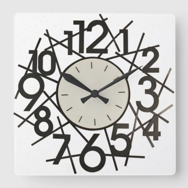 Big Numbers Wall Clock (Front)
