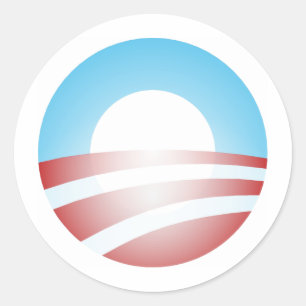 Big O Barack Obama Logo Classic Round Sticker