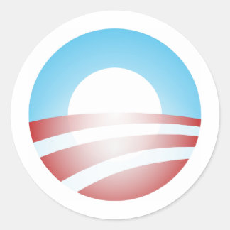 Big O Barack Obama Logo Classic Round Sticker