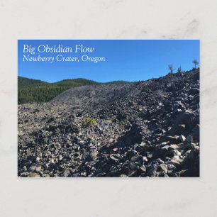 Big Obsidian Flow, Oregon Postcard