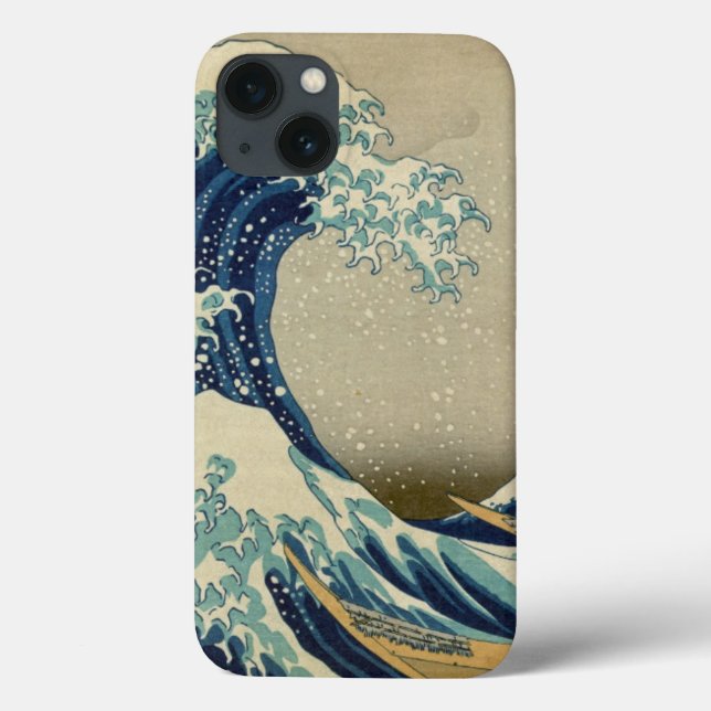 Big Ocean Wave Beige Phone Case (Back)