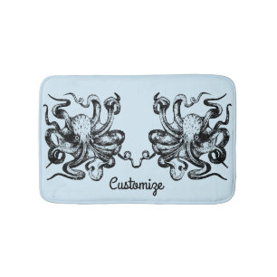 Big octopus Thunder_Cove Bath Mat