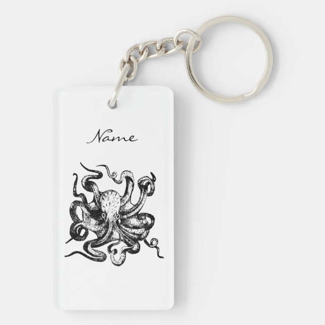 Big octopus Thunder_Cove Key Ring (Back)