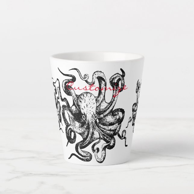 Big octopus Thunder_Cove Latte Mug (Front)