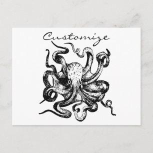 Big octopus Thunder_Cove Postcard