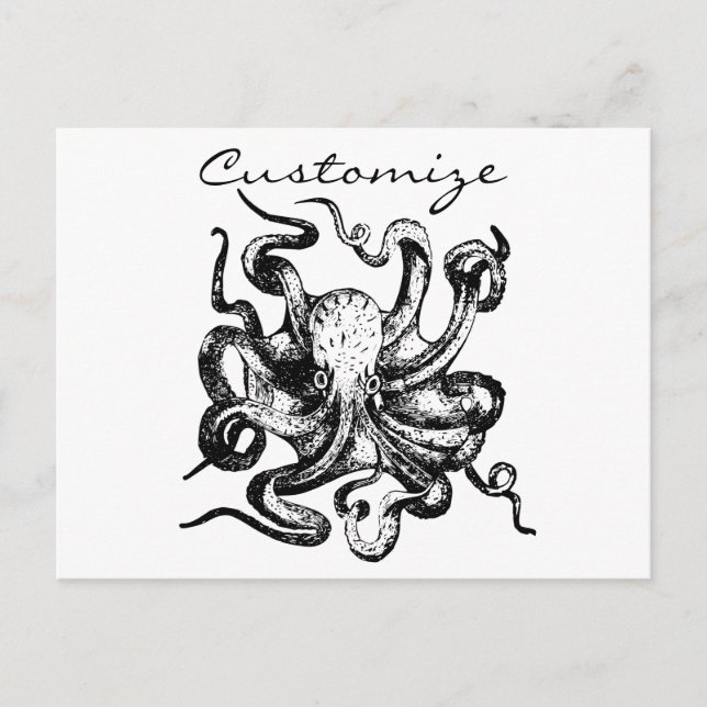 Big octopus Thunder_Cove Postcard (Front)