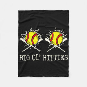Big Ol' Hitties Softll Humor Softll Breast Fleece Blanket