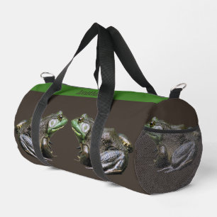 Big Old Bullfrog Animal Personalised Duffle Bag