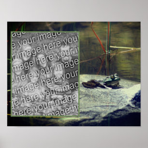 Big Old Bullfrog Pond Add Your Photo Poster