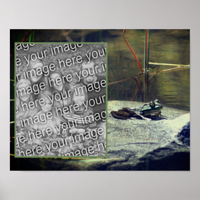 Big Old Bullfrog Pond Add Your Photo Poster (Front)