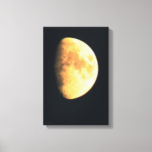 Big Old Moon 11x16.5 (27.5x41.25cm) waccnm Canvas Print