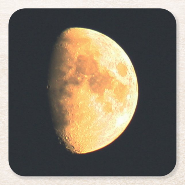 Big Old Moon coastercna Square Paper Coaster (Front)