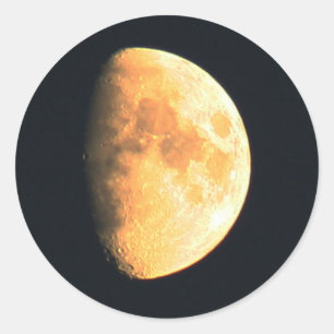 Big Old Moon stcna Classic Round Sticker