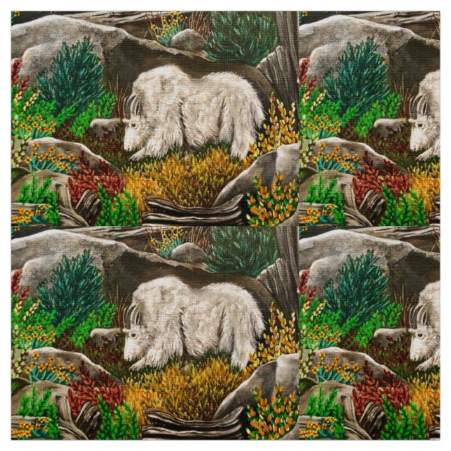 Big Old Mountain Goat Fabric (Swatch)