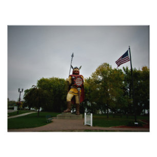 "Big Ole — Big Viking Statue" Photo Print