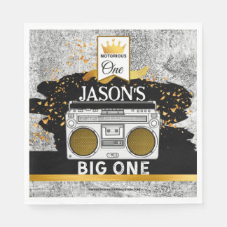 BIG ONE 1st Birthday Boombox Napkins