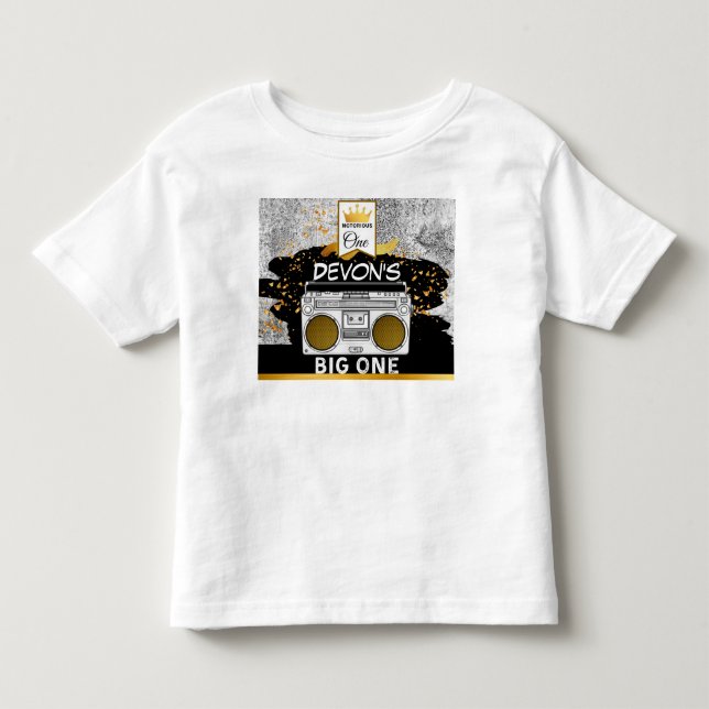 BIG ONE 1st Birthday Toddler Tshirt (Front)