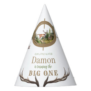 Big One Hunting First Birthday Party Hat