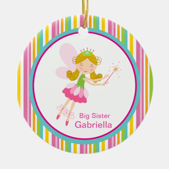 Big Or Little Sister Magical Fairy Ornament (Front)