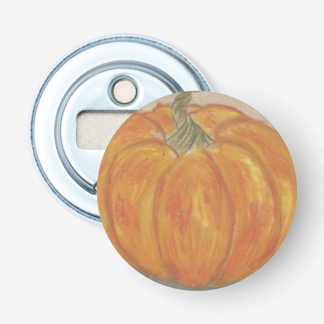 Big Orange Pumpkin Bottle Opener (Front)