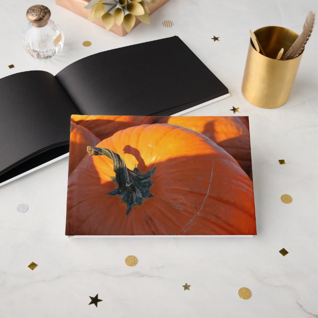 Big Orange Pumpkin  Guest Book (Front Open)