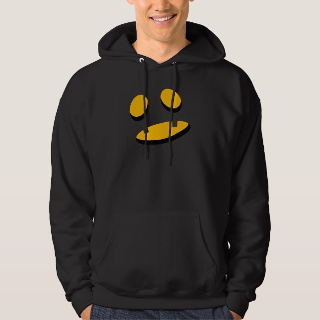 Big Orange Shocked Jack O Lantern  Halloween 1 Hoodie (Front)