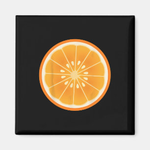 Big Orange Sliced Costume Cute Easy Fruit Hallowee Magnet