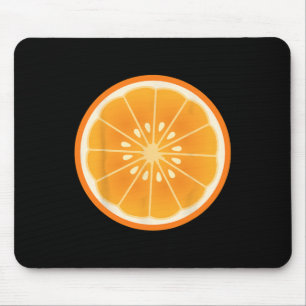 Big Orange Sliced Costume Cute Easy Fruit Hallowee Mouse Mat