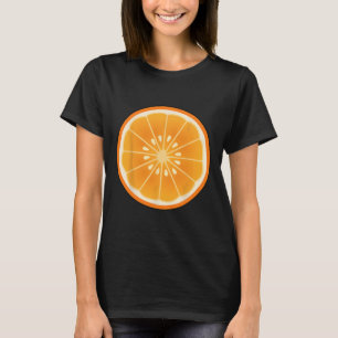 Big Orange Sliced Costume Cute Easy Fruit Hallowee T-Shirt