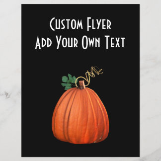 Big Orange Whimsical Pumpkin Flyer