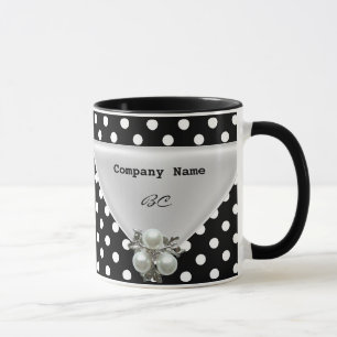 Big Order Mug Cup Polka Dot Black Pearl
