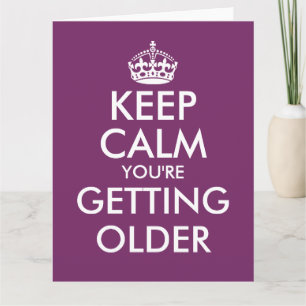 Big oversized funny Birthday card for men or women