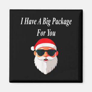 Big Package Christmas Funny Naughty Dirty Raunchy  Magnet