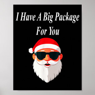 Big Package Christmas Funny Naughty Dirty Raunchy  Poster