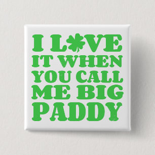 Big Paddy 15 Cm Square Badge
