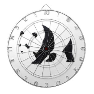 Big panda bear dartboard