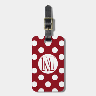 Big Papa Red Polka Dotted Luggage Tag