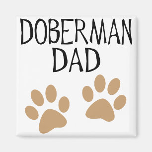 Big Paws Doberman Dad Magnet