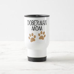 Big Paws Doberman Mum Travel Mug