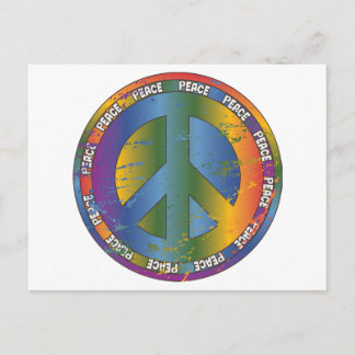 Big Peace Symbol Postcard