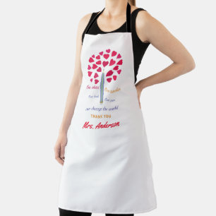 Big Pencil tree / Teacher Appreciation Apron