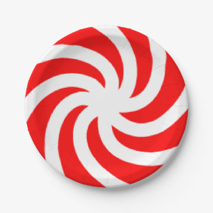 Big Peppermint Candy Paper Plates
