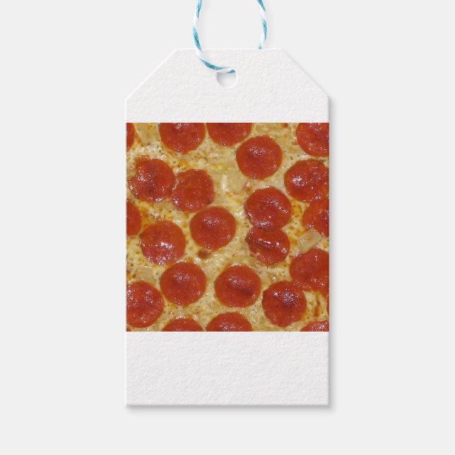 big pepperoni pizza gift tags (Front)