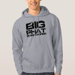 Big Phat Subwoofer Dubstep Light Grey Hoodie